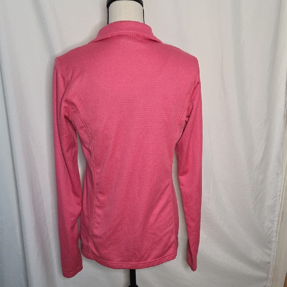 Columbia Women's Park View Grid Lightweight Full Ziip Pink  Fleece Jacket - Picture 4 of 8
